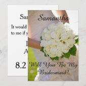 Geïdentificeerd of Bridesmaid Kaart (Voorkant / Achterkant)