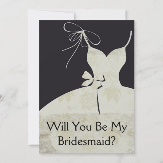 Geïdentificeerd of Bridesmaid Kaart (Voorkant)