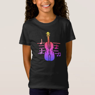 Geige mit Noten T-shirt