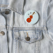 Geige Violine violine Ronde Button 5,7 Cm (In situ)