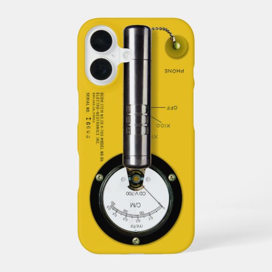 Geiger Counter CD V-700 iPhone 16 Hoesje (Achterkant)