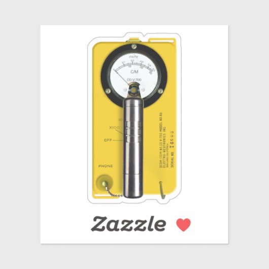 Geiger Counter CD V-700 Sticker (Vel)