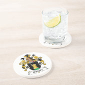 Geiger Family Crest Zandsteen Onderzetter (Zijkant)