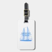 Geiger Key Kustkust Nautical Sailor Bagagelabel (Voorkant verticaal)