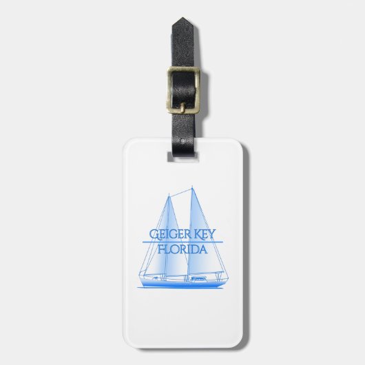 Geiger Key Kustkust Nautical Sailor Bagagelabel (Voorkant verticaal)