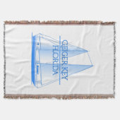 Geiger Key Kustkust Nautical Sailor Deken (Voorkant)