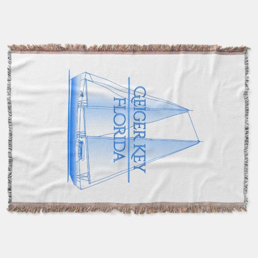 Geiger Key Kustkust Nautical Sailor Deken (Voorkant)