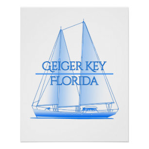 Geiger Key Kustkust Nautical Sailor Perfect Poster