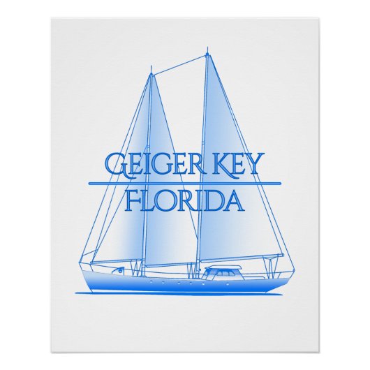 Geiger Key Kustkust Nautical Sailor Perfect Poster (Voorkant)