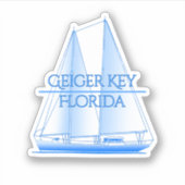 Geiger Key Kustkust Nautical Sailor Sticker (Voorkant)