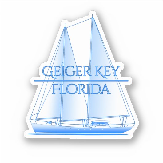 Geiger Key Kustkust Nautical Sailor Sticker (Voorkant)