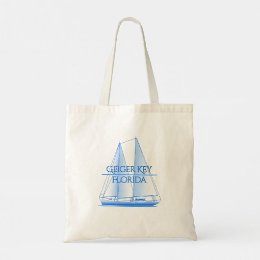 Geiger Key Kustkust Nautical Sailor Tote Bag (Achterkant)