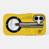 Geiger teller CD V-700 iPhone 16 Hoesje (Achterkant horizontaal)