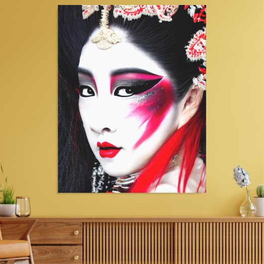 Geiko Canvas Print (Insitu (Woonkamer))