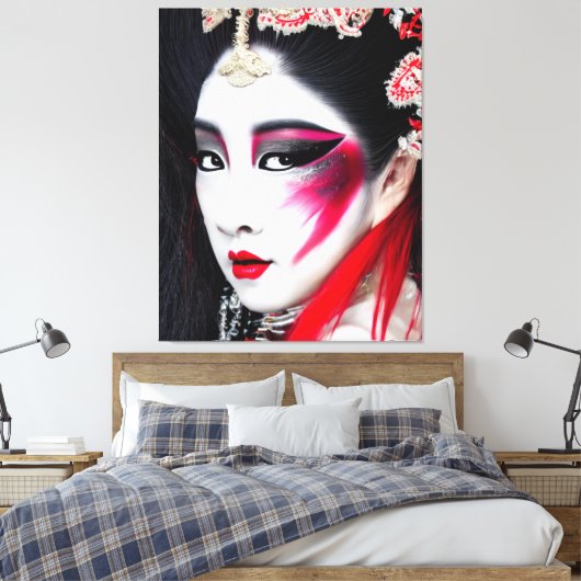 Geiko Canvas Print (Insitu (Slaapkamer))