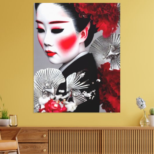 Geiko Canvas Print (Insitu (Woonkamer))