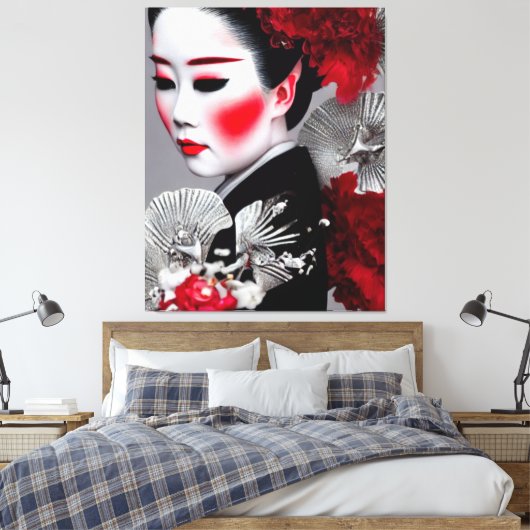 Geiko Canvas Print (Insitu (Slaapkamer))