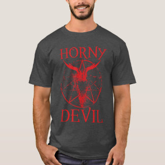 Geile Duivel Pentagram Satanisme Horror Occult mei T-shirt