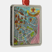  geïllustreerd Amsterdams Kaart Ornament (Rechts)