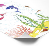 geïllustreerd Beta Fish Foto Afdruk (Hoek)