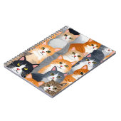 Geïllustreerd Cat Crowd Notitieboek (Linkerzijde)