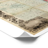 Geïllustreerd door Colton, kaart van de kleine wer Poster (Hoek)