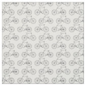 geïllustreerd fietsenbike Art Pattern Stof (Swatch)