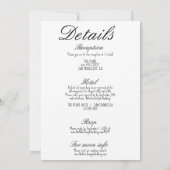 Geïllustreerd getekend grillig alles in één leuke  kaart (Achterkant)