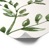 Geïllustreerd huwelijksbalkmenu poster (Hoek)