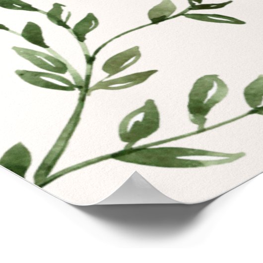 Geïllustreerd huwelijksbalkmenu poster (Hoek)