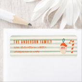 Geïllustreerd Kerst Doddle Adres Fun Etiket (Insitu)