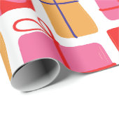 Geïllustreerd kerstcadeau cadeaupapier (Rol Hoek)