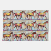 geïllustreerd kleurrijk keukenhanddoek (Horizontaal)