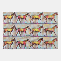  geïllustreerd kleurrijk keukenhanddoek