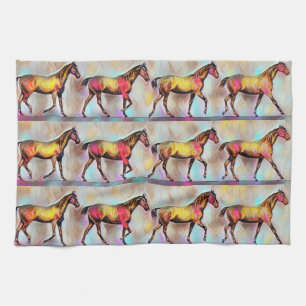 geïllustreerd kleurrijk keukenhanddoek