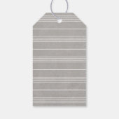 Geïllustreerd knoop-huwelijksgunstlabel - Grijs Cadeaulabel (Achterkant)