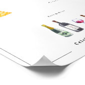 Geïllustreerd op maat | Bruiloft Menu Poster (Hoek)