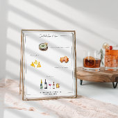 Geïllustreerd op maat | Bruiloft Menu Poster