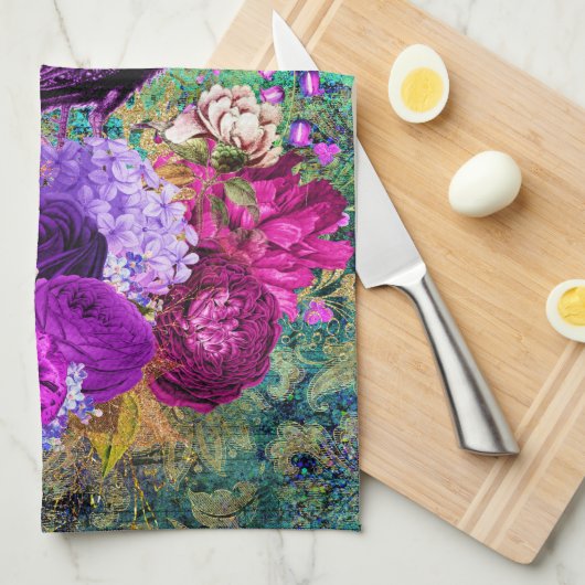  geïllustreerd patroonpatroon theedoek (Quarter Fold)