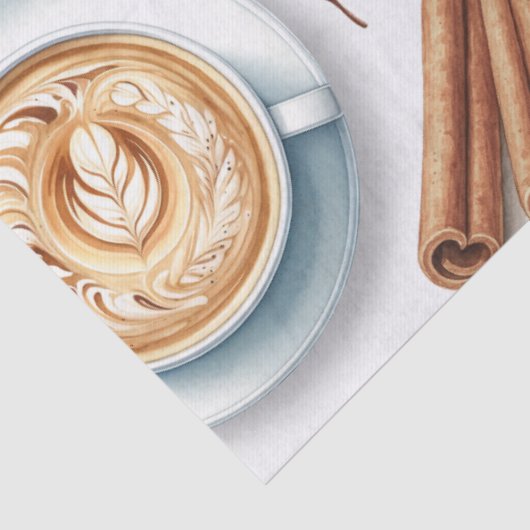 Geïllustreerd pompoenkruiden-cadeaupapier tissuepapier (Detail)