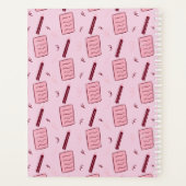 Geïllustreerd potlood en notitiepapier patroon Roz Planner (Achterkant)