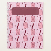 Geïllustreerd potlood en notitiepapier patroon Roz Planner (Voorkant)