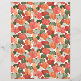 Geïllustreerd Pumpkin Patch Scrapbook Paper