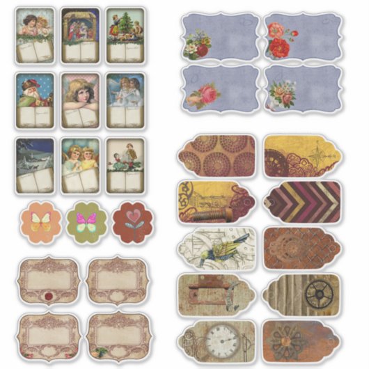  geïllustreerd tijdschrift planner scrabooking sticker (Voorkant)