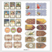 geïllustreerd tijdschrift planner scrabooking sticker (Vel)