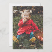 Geïllustreerde aardbeienbessen eerste verjaardagsf kaart (Achterkant)