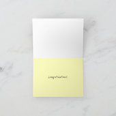 Geïllustreerde baby, zwangerschap, felicitaties ka bedankkaart (Binnen)