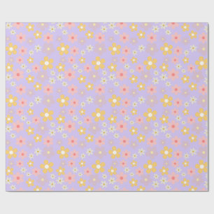 Geïllustreerde Bloemen Cadeaupapier
