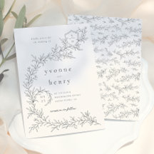 Geïllustreerde Botanische Bloemige Zwarte & Crème