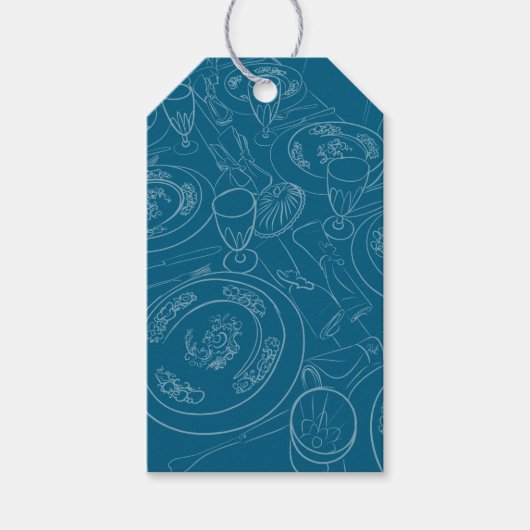 Geïllustreerde brunch-cadeaubijsluiter cadeaulabel (Voorkant)